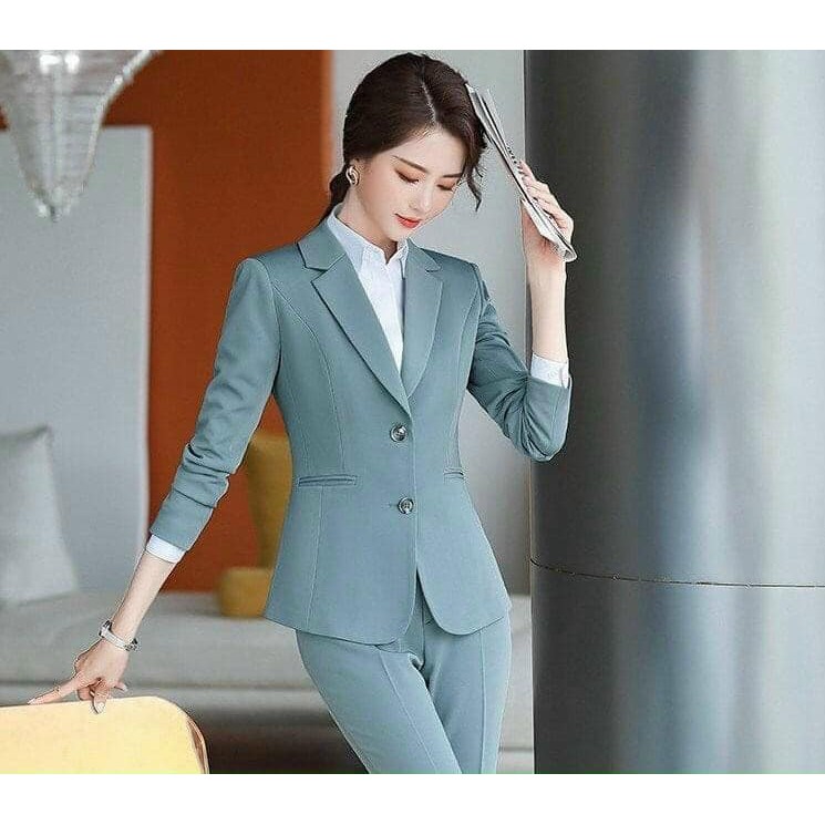 Set Bộ 2 Món Áo Vest + Quần Dài Phối Nút