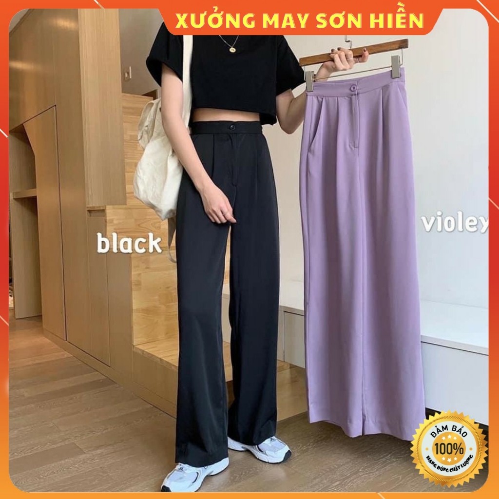 Quần Suông Ống Rộng Dài 100cm Xưởng May Sơn Hiền MS2229