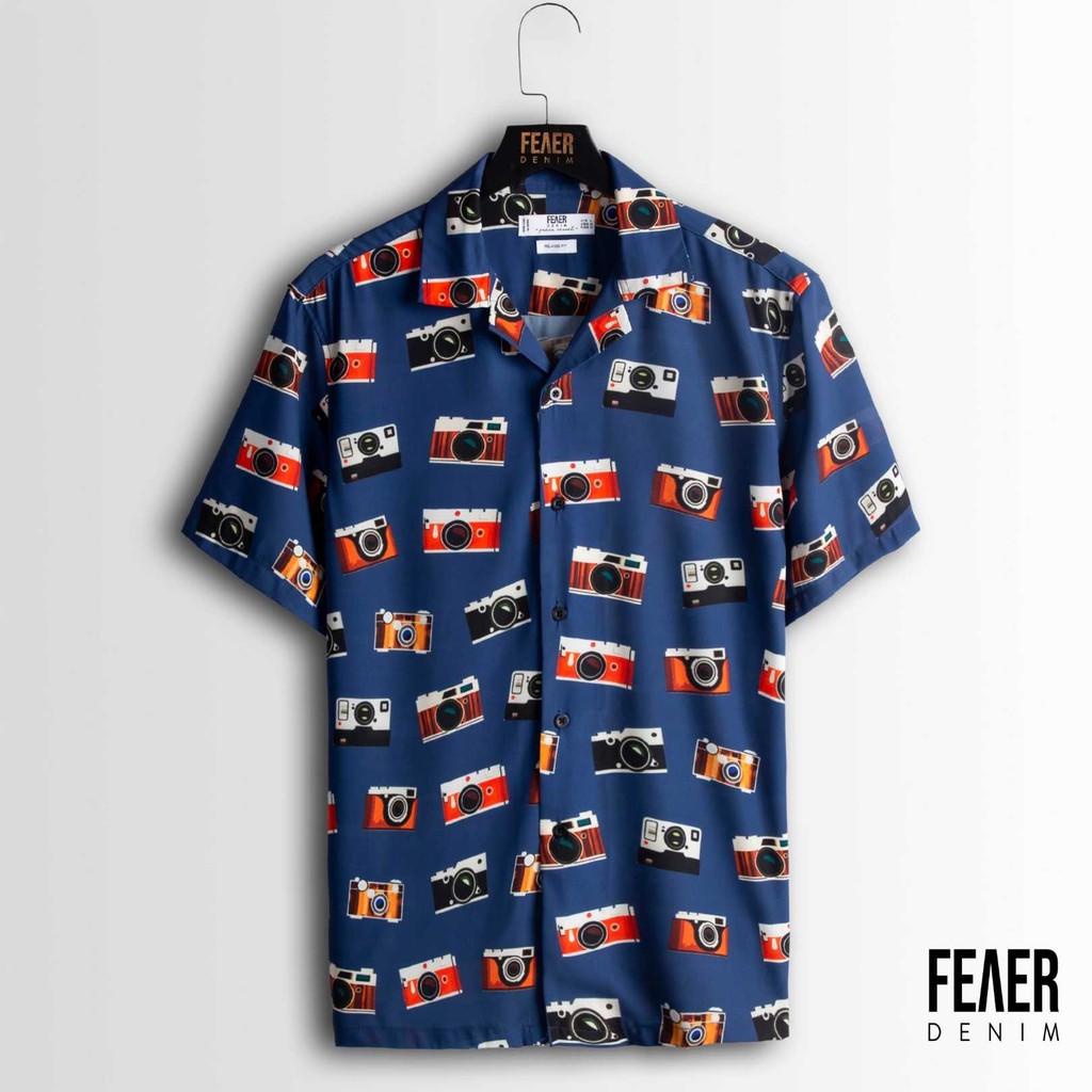 Áo sơ mi nam FEAER DENIM chất vải nhẹ thoáng khí vải lụa CAMERA MAN