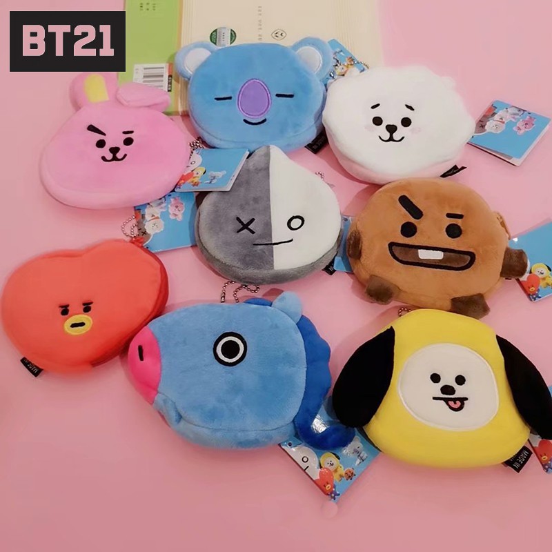 Túi Đựng Tiền Xu Hình Bt21 Dễ Thương