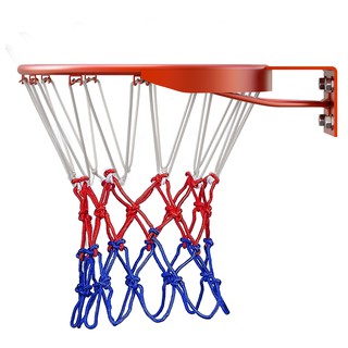 All-Weather Basketball Net Red+White+Blue Tri-Color Basketball Hoop Net