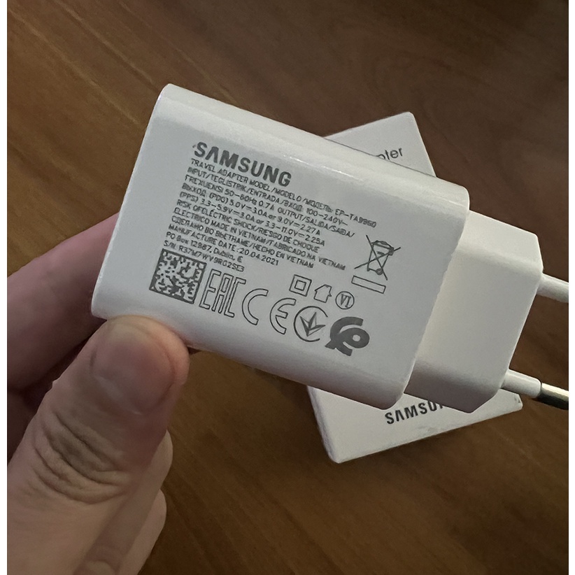 Củ Sạc Nhanh Samsung S21 Công Suất 25W / Bộ Sạc Điện Thoại Samsung S21 Chính Hãng - Bảo Hành 6 Tháng