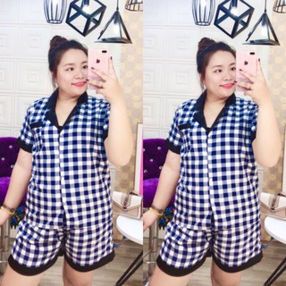 [ BIGSIZE] Bộ ngủ lụa hàn mịn bigsize đùi 60-80kg