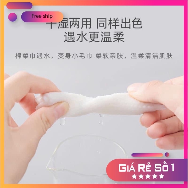 Cuộn khăn rửa mặt cotton