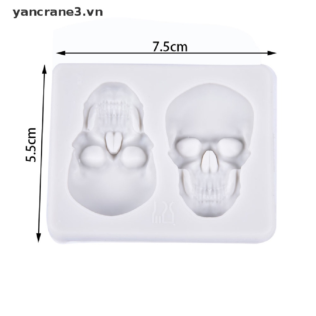 Khuôn Silicone Làm Bánh Kẹo Hình Bộ Xương 3D DIY