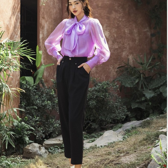 Quần baggy, đỉa cạp, đính cúc Emspo QL1244