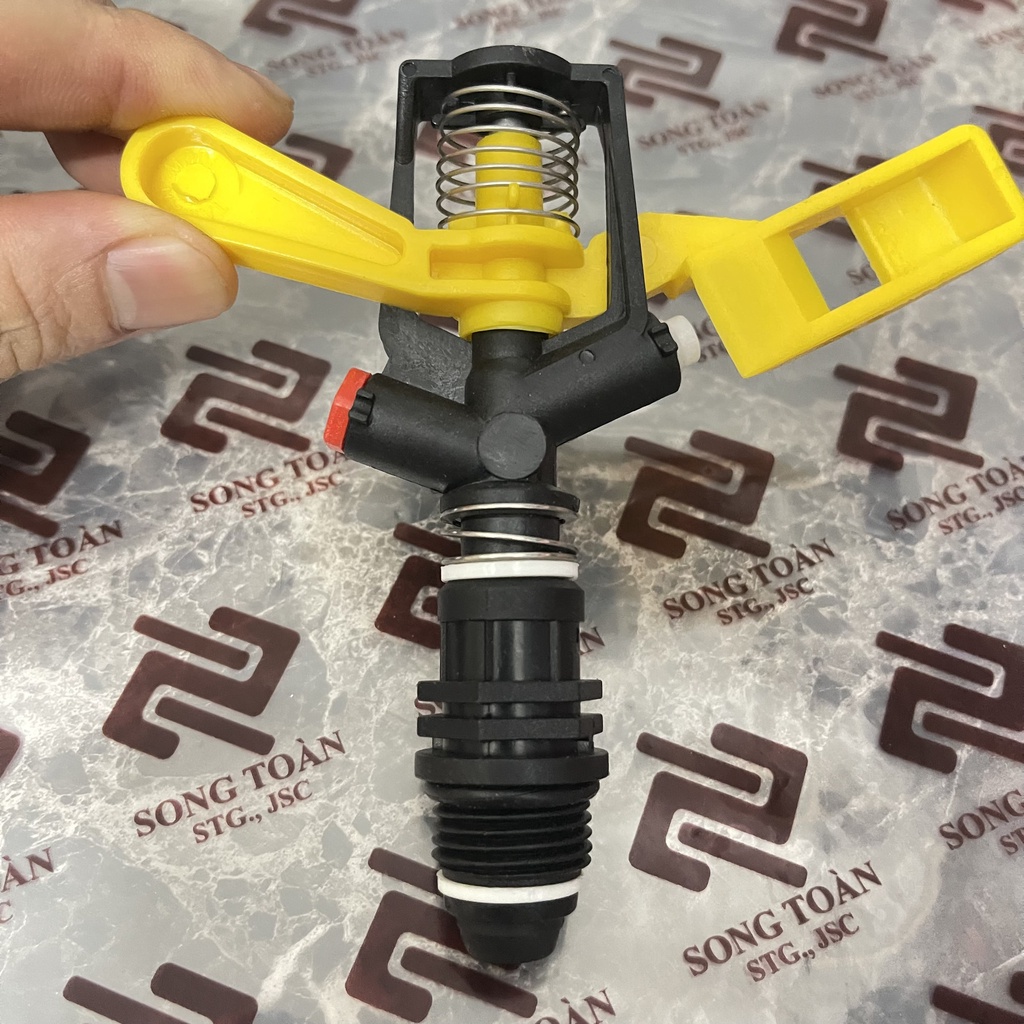 [BÉC CÁNH ĐẬP] Béc tưới cây 2 tia phun xoay 360 độ bán kính tưới 6 - 10m lưu lượng chỉnh nông nghiệp nhà vườn trồng trọt