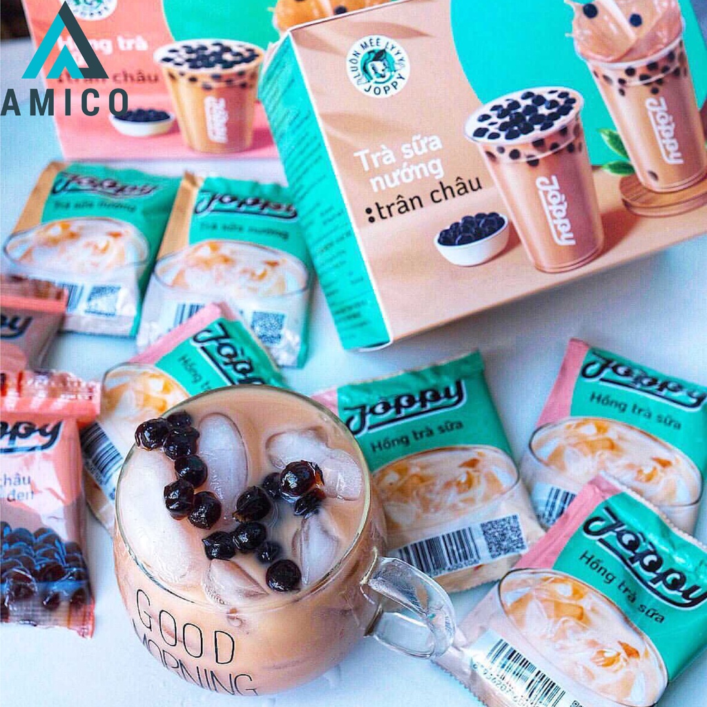 Set 8 Gói Trà Sữa Nướng Trân Châu Joppy Thơm Vị Nướng Đặc Trưng, Hộp Trà Sữa Trân Châu Tự Pha Tại Nhà - Amico | BigBuy360 - bigbuy360.vn