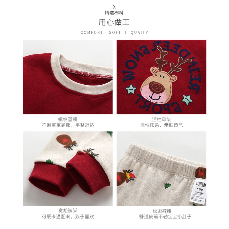 Bộ quần áo thu đông Belalu cho bé, cotton dày, chất đẹp