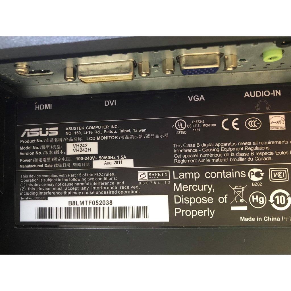 Màn hình Asus 24inch VH242 | BigBuy360 - bigbuy360.vn