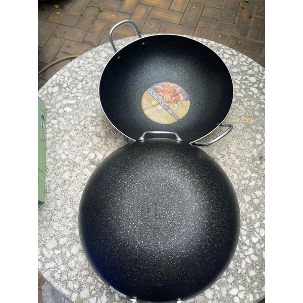 Chảo Sâu Lòng Vân Đá Lock&Lock LNF2346MB 34cm