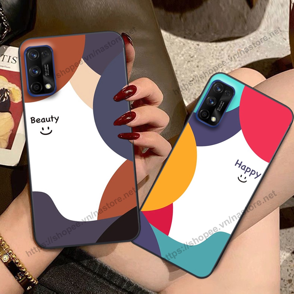 Ốp lưng Realme 7 / Realme 7 Pro mặt cười, họa tiết caro đơn giản đẹp cute