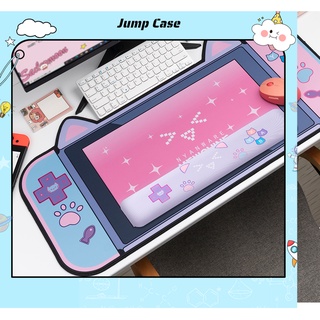 Tấm lót chuột và bàn phím chơi game siêu lớn 800x300mm in màu hồng siêu bắt mắt
