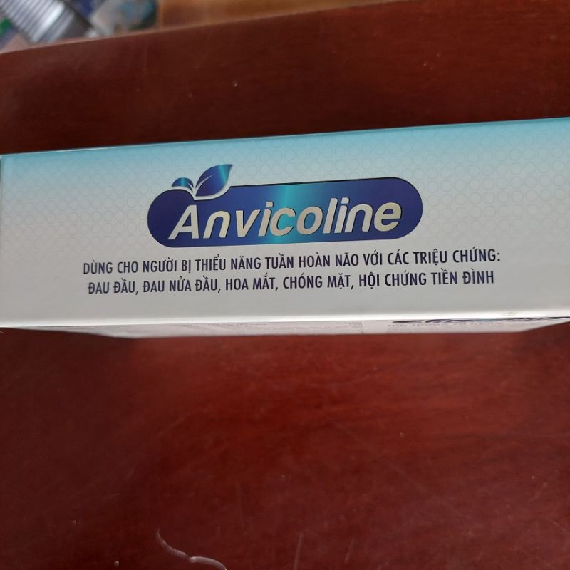 ANVICOLINE  - Hỗ trợ hoạt huyết, tăng cường tuần hoàn máu não.