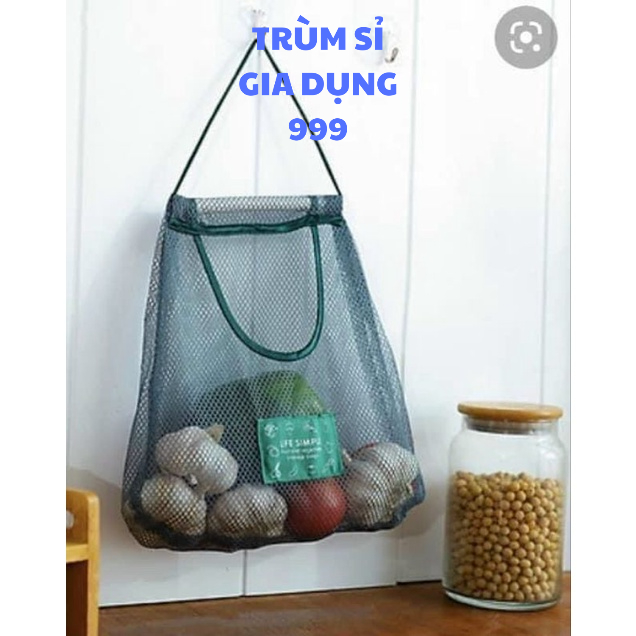 HCM túi lưới để hành tỏi, vật dụng đa năng treo tường chống côn trùng, túi đựng hành tỏi đa năng tiện lợi