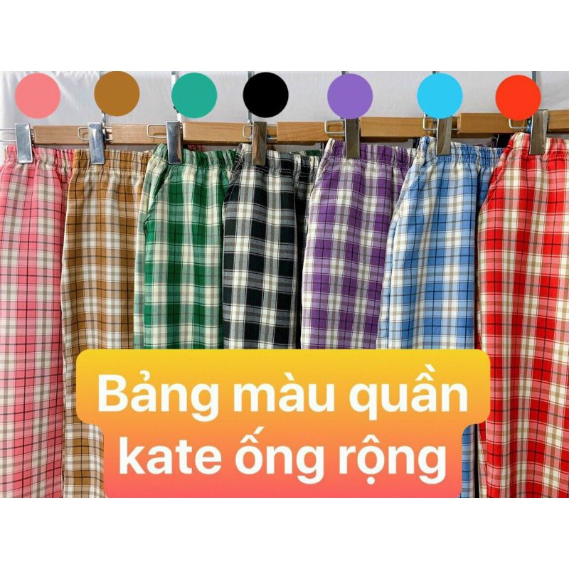 Quần Sọc Caro Form Nam Nữ 40-55Kg Tùy Cơ Địa