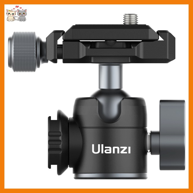 star Ulanzi U-60L Ball Head Multifunction Metal Ballhead Tabletop Tripod Stand Adapter for Outdoor Vlog Parts