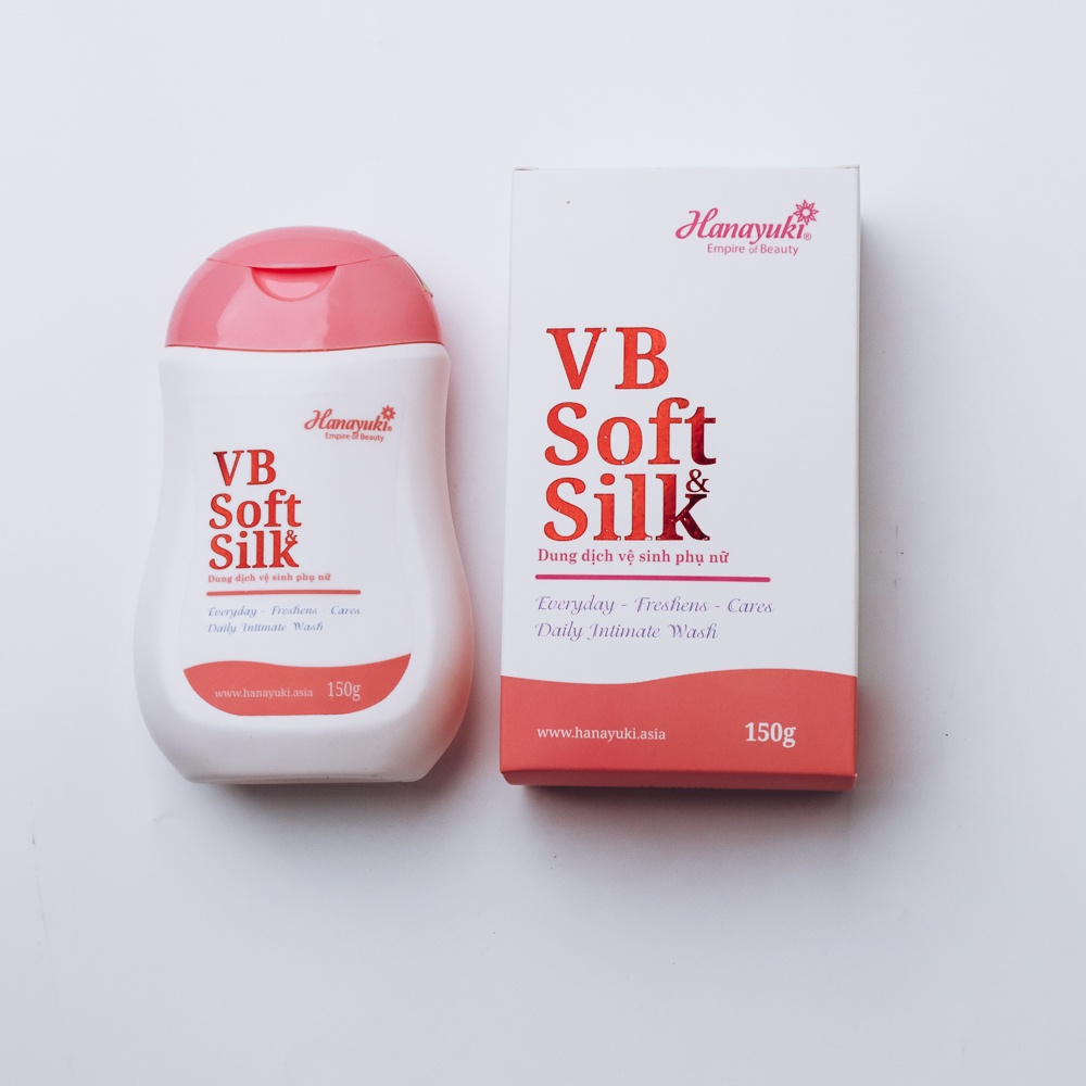 [Chính hãng] Dung dịch vệ sinh Hanayuki VB Soft &amp; Silk màu hồng 150g