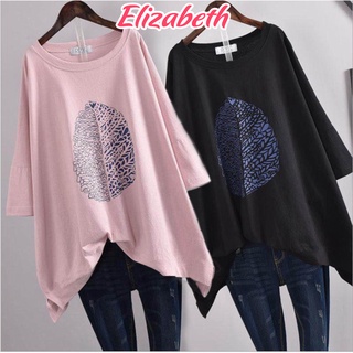 Áo thun nam nữ freesize form rộng tay lỡ, áo phông Elizabeth, chất thun cotton in hình Lá Cây