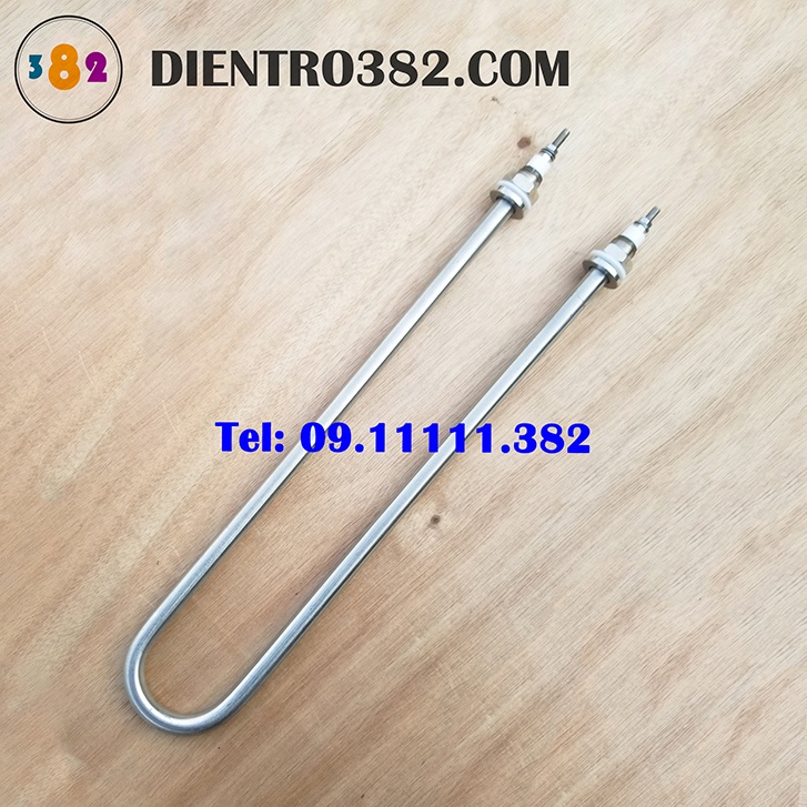 Thanh nhiệt chữ U công suất 4kw, 5kw, 6kw dài 30cm may so chữ U chất liệu inox 304 cho nồi phở, nồi hấp và đun nước sôi