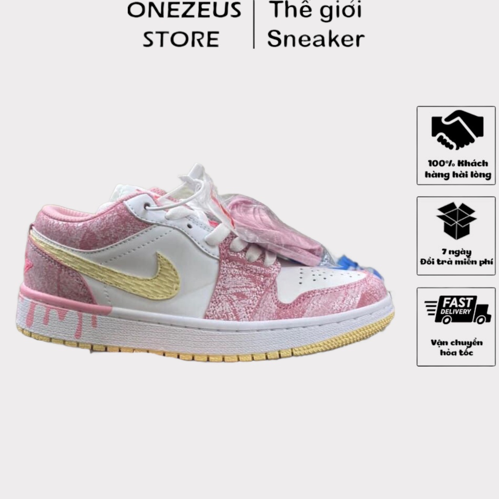 Giày Jordan Cổ Thấp Nữ, Giày JD Jordan 1 Low Paint Drip Thời Trang Full Box Bill | BigBuy360 - bigbuy360.vn