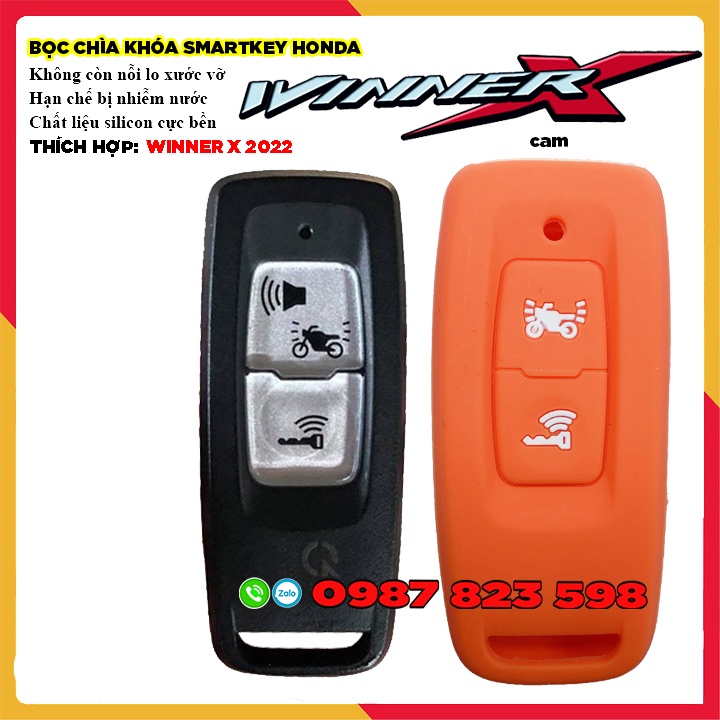 Bọc Chìa Khoá Smartkey Honda Winner X 2022, AB 2023 - Bọc Chìa Winner X V3, Air blade 160/125 2023