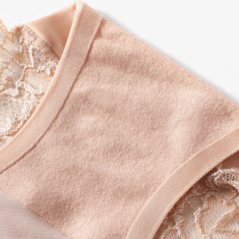 Sexy Lace Panties Women Ice Silk Seamless Mid Waist Briefs High Quality Comfortable Breathable Soft M-3XL | BigBuy360 - bigbuy360.vn