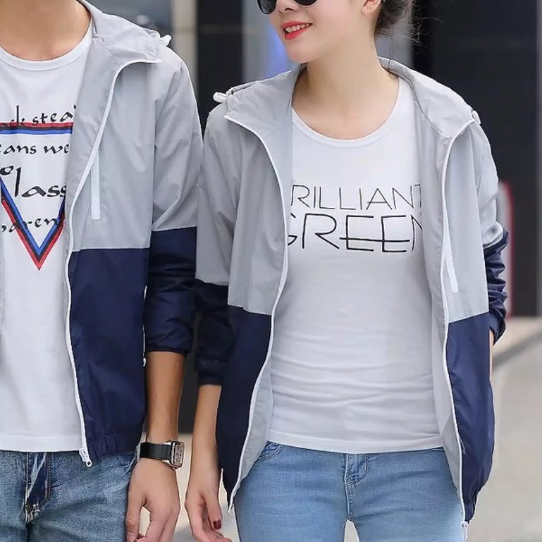 Áo Khoác Dù Nam 2 lớp màu xám xanh Muradfashion, Áo Khoác Nam mẫu mới hot trend 2021 NT7915
