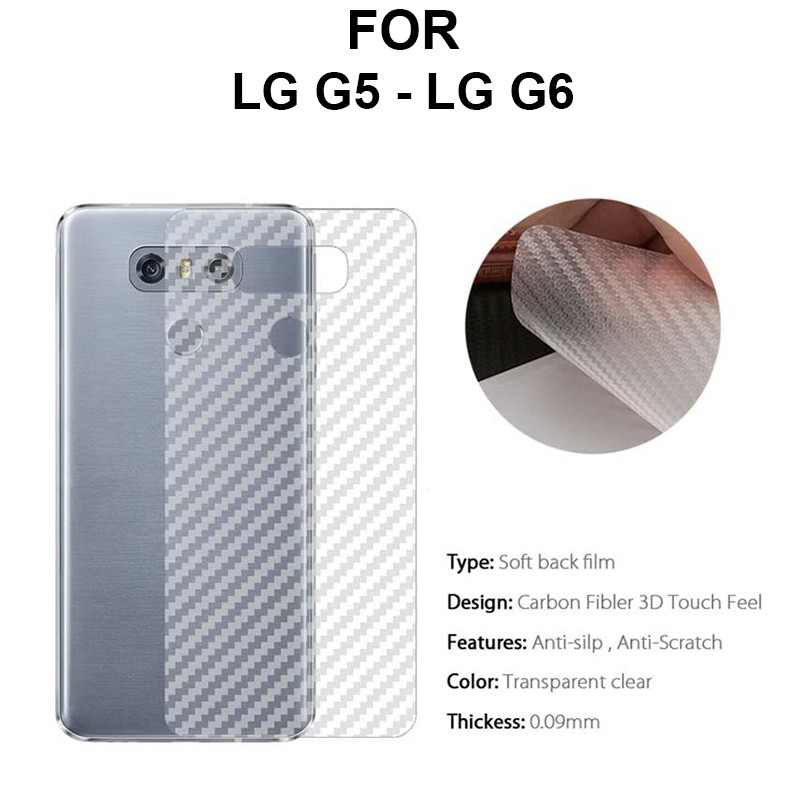 Ốp Lưng Sợi Cacbon Cho Điện Thoại Lg G5 Se - G6 - Plus