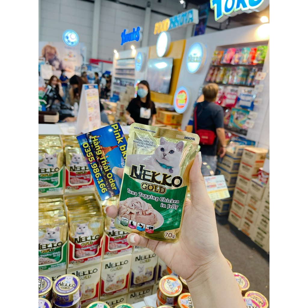 Pate Nekko Gold ⚡BẢN SIÊU CẤP ⚡Nekko Gold super premium cat food Pouch 70g