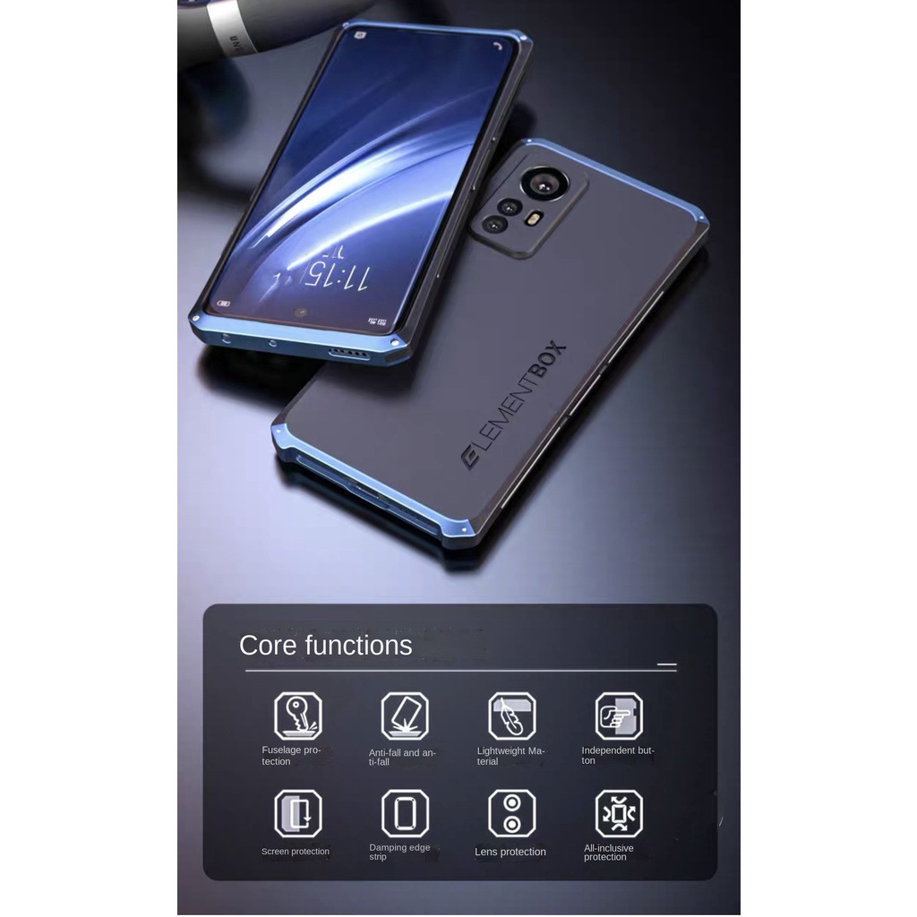 Ốp Điện Thoại Chống Sốc Viền Kim Loại Cho xiaomi Mi 12 12X xiaomi 11 Ultra 11 Lite 5G