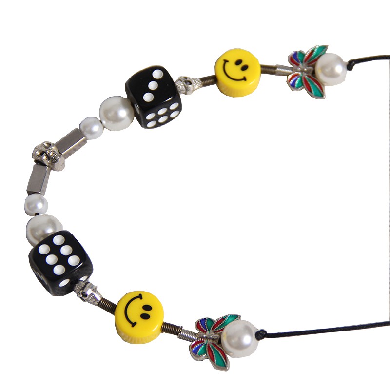 Dây Chuyền 22157 Mặt Hình Đầu Lâu/ Xúc Xắc Độc Đáo Cho Cặp Đôi