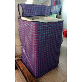 ÁO TRÙM MÁY GIẶT CỬA TRÊN 7KG BẰNG VẢI DÙ