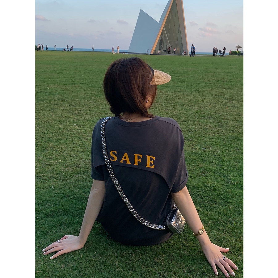 Áo Thun Tay Ngắn Dáng Rộng In Hình Thời Trang Mùa Hè Hàn Quốc Dành Cho Nữ