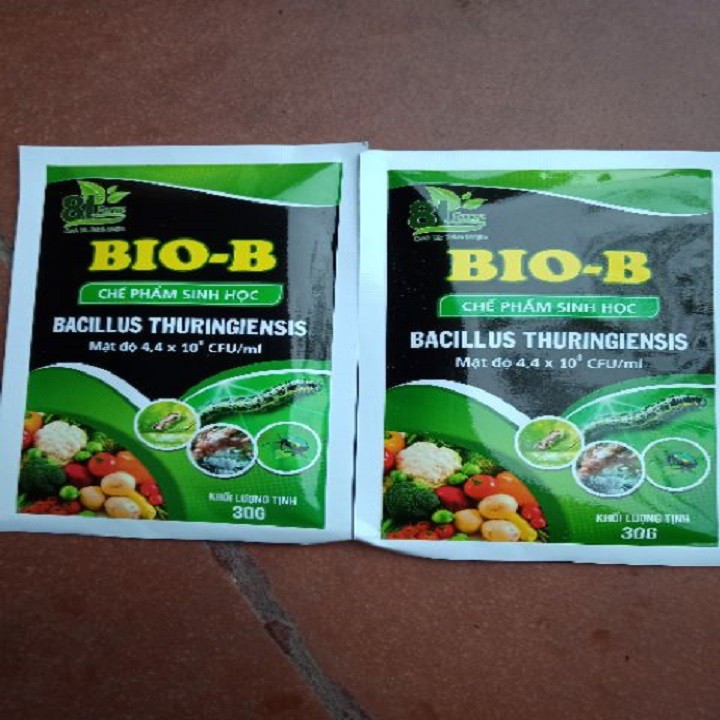 Chế phẩm trừ sâu sinh học BIO B gói 30g - Dùng để diệt các loại côn trùng, sâu bọ, rầy rệp, nhện đỏ, bọ xít ...