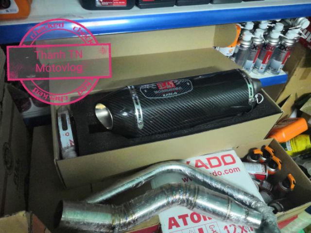 Cổ Pô 2 khúc cho R15 V3, GSX R150