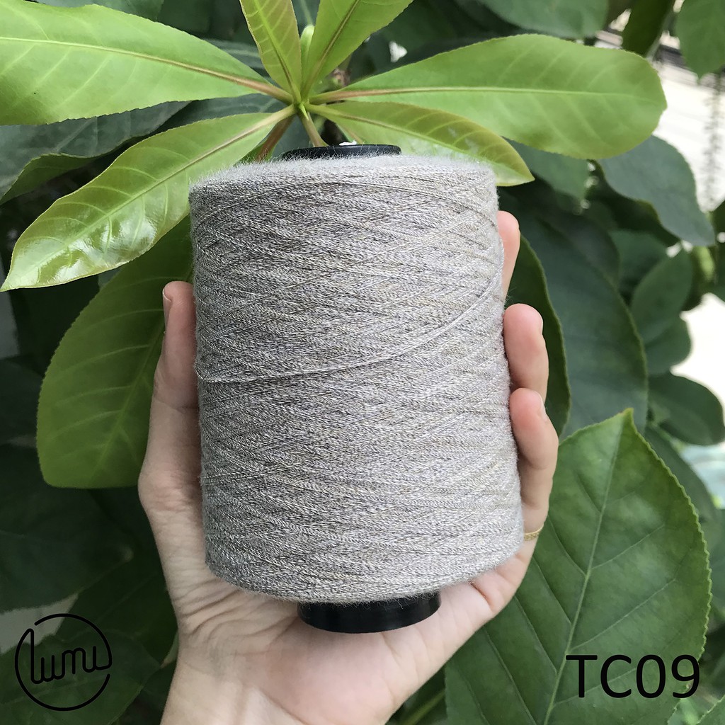 Lumi TC07 TC09 Sợi Cotton 100% Chập Sẵn 0.8mm Đan Móc Váy Áo Hè Thu