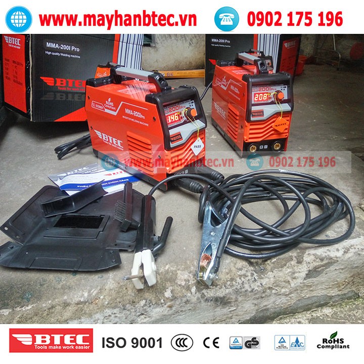 Máy hàn que inverter Btec MMA-200I Pro Dòng công nghệ mới