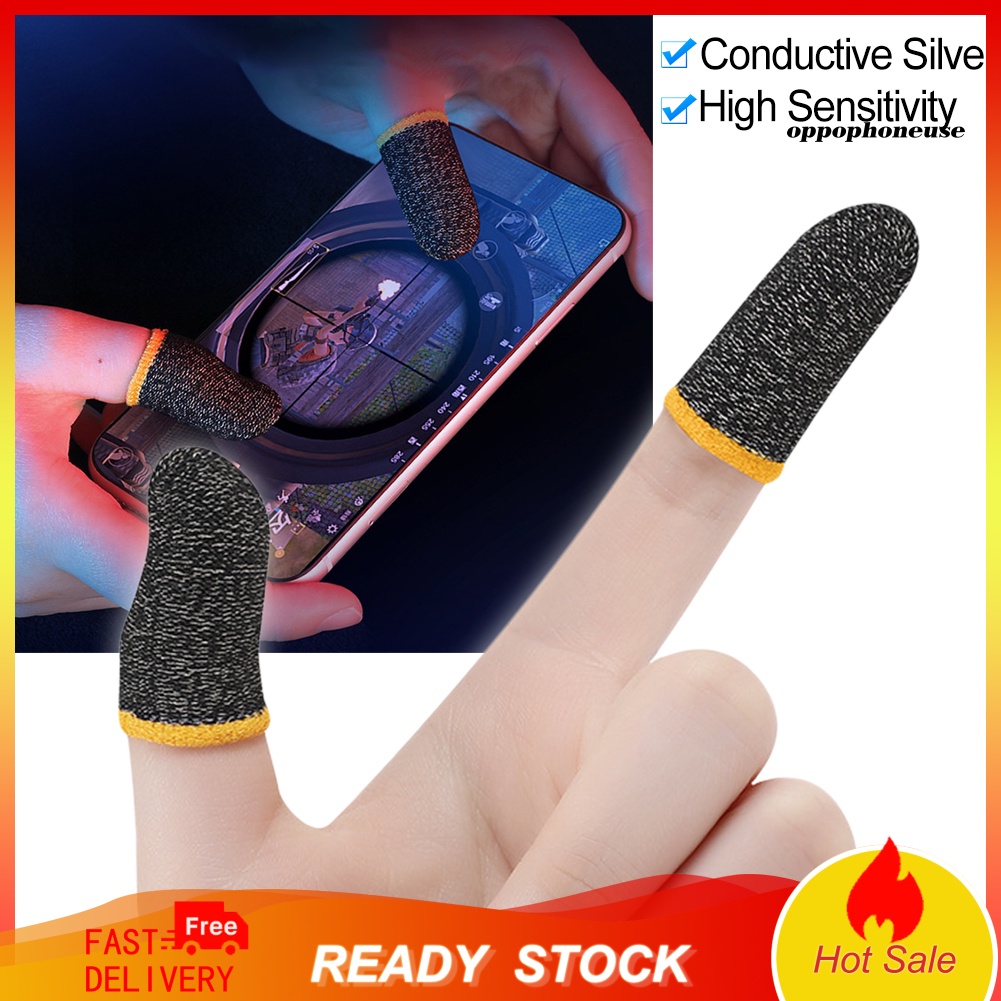 Set 2 Bọc Ngón Tay Chơi Game Điện Thoại Bằng Sợi Carbon Chống Mồ Hôi | BigBuy360 - bigbuy360.vn