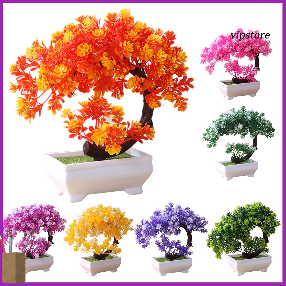 Chậu cây bonsai nhân tạo để bàn trang trí nội thất