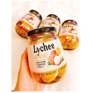 Vải ngâm hàn quốc lychee 354g - fresh & sweet