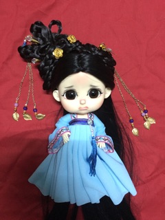Búi tóc cổ trang cho bjd bru .1/8 1/4 và 1/3