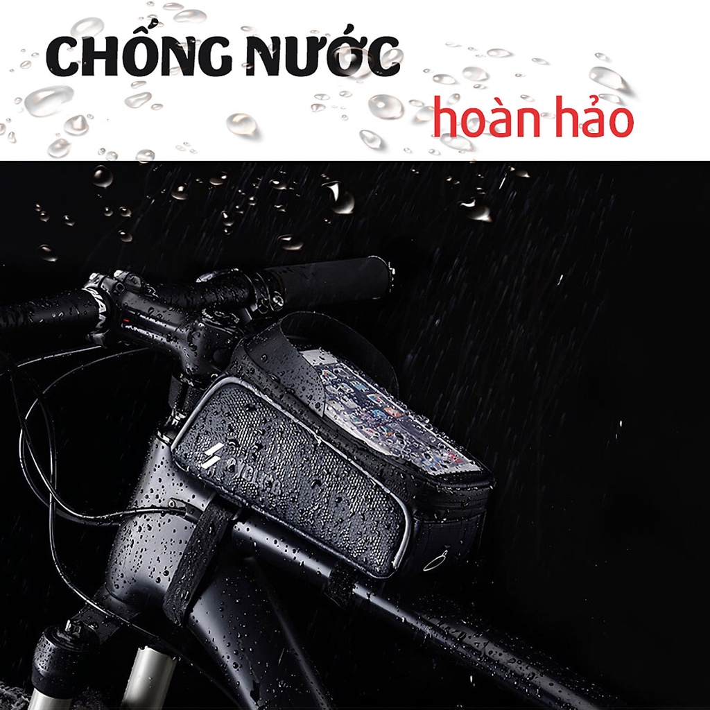 [Chính hãng miDoctor] Túi xe đạp cao cấp, túi treo sườn xe đạp chống nước bọc cảm ứng phù hợp với mọi dòng xe