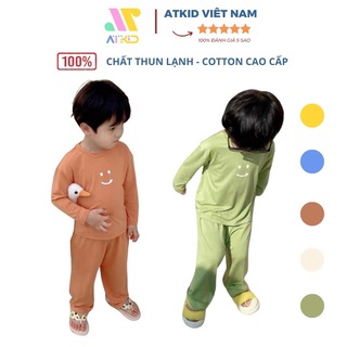 Bộ quần áo dài tay thun lạnh Funny cho bé trai bé gái chất liệu mềm mại cao cấp ATKID VIệt Nam