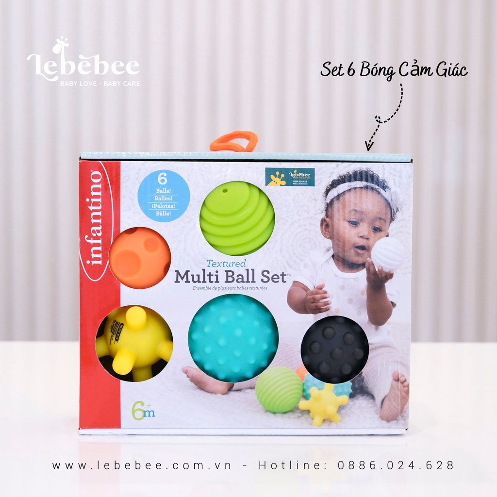 Set đồ chơi bóng cảm giác hãng Infantino cho bé – Lebebee