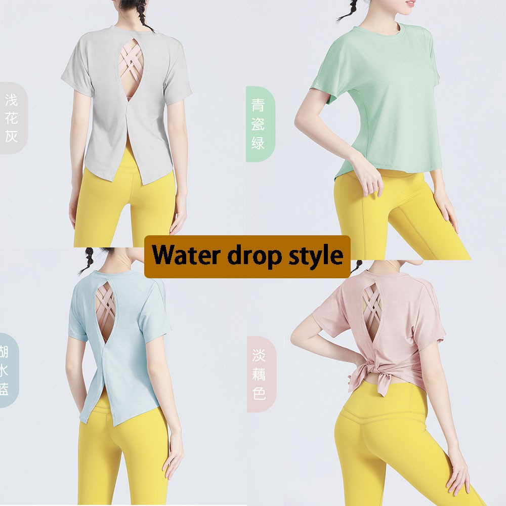 Áo Thun Tay Ngắn Dáng Rộng Thoáng Khí Nhanh Khô Thích Hợp Chạy Bộ/Tập Yoga Cho Nữ