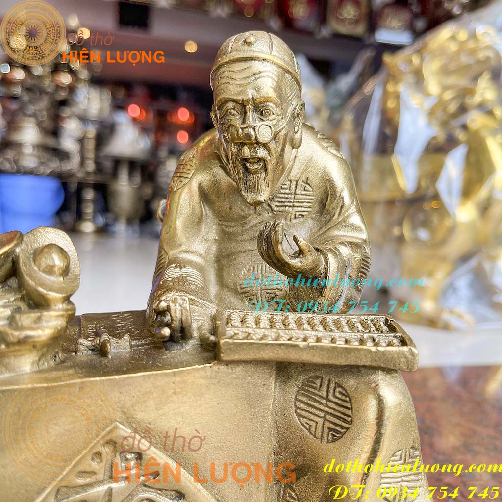 Tượng Ông Quản Gia Bằng Đồng Phong Thủy-Ông Thần Toán