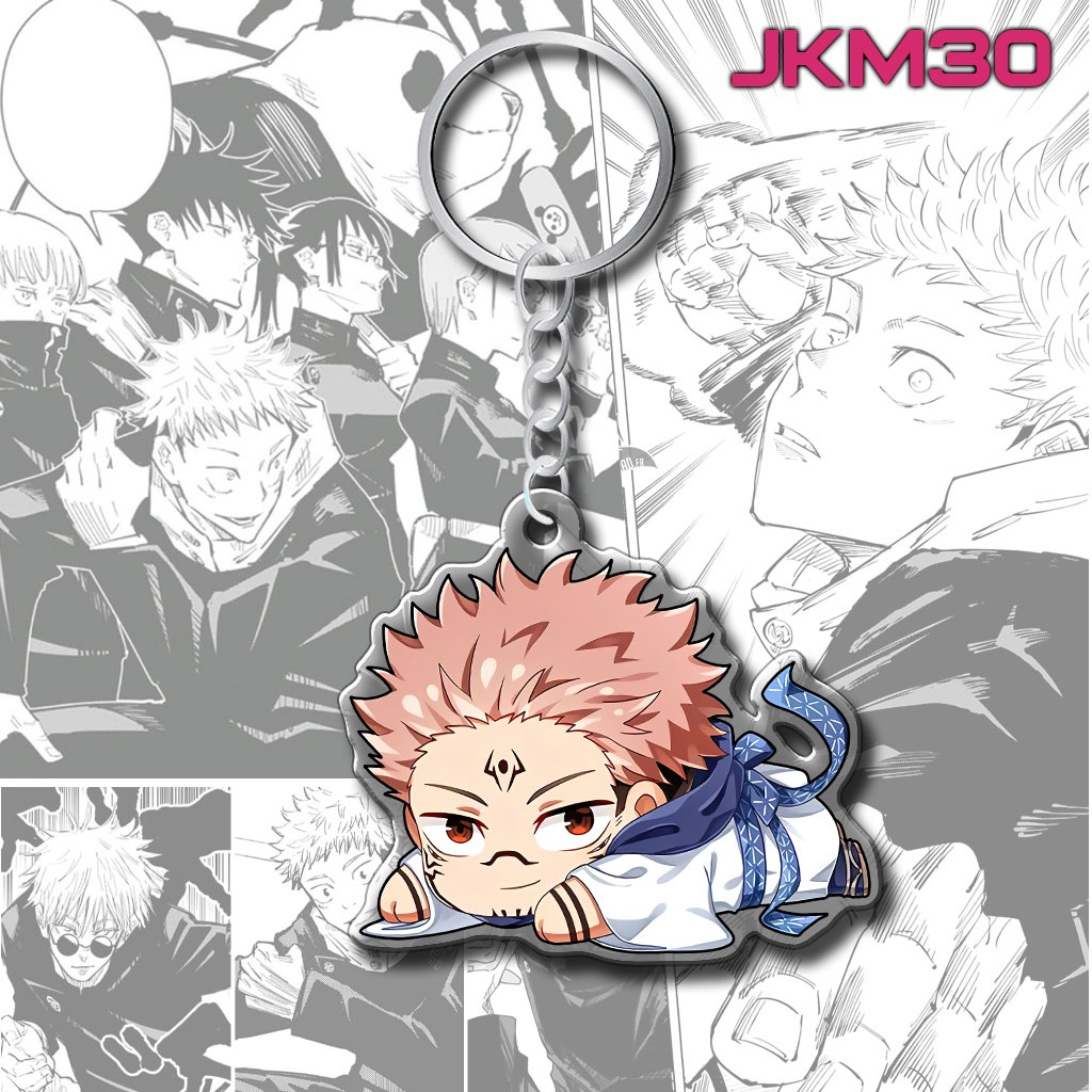Móc khóa Thegioipuzzle anime Jujutsu Kaisen nhân vật Gojo Itadori Sukana Megumi manga Nhật Bản