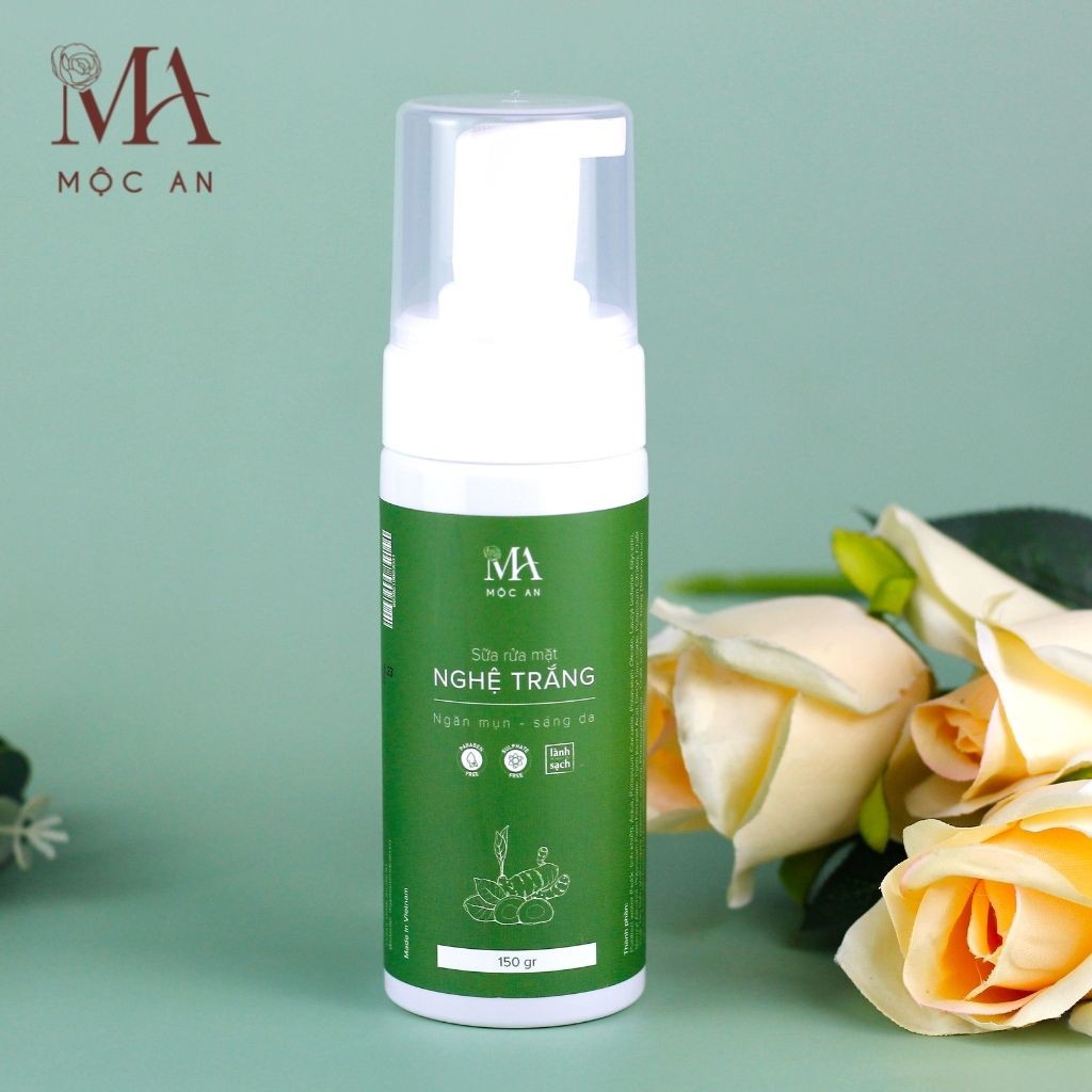 [Mã SRJULY1619 giảm 15K đơn 50K] Sữa Rửa Mặt Tạo Bọt Mộc An Chiết Xuất Nghệ Trắng Tảo Biển, Giúp Sáng Da Giảm Mụn 150g | BigBuy360 - bigbuy360.vn