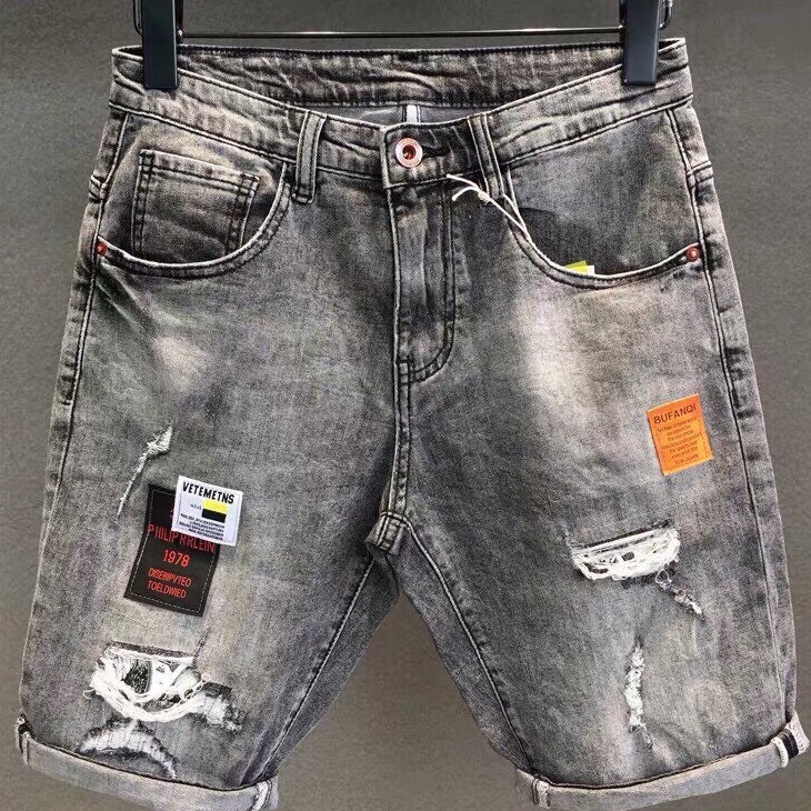 Quần short jean nam chất bò - quần jean lửng nam co giãn thời trang phong cách Luty_shop90 ms207